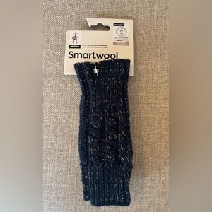 Smartwool Navy Isto Hand Warmer Merino Wool Cable Knit Fingerless Glove NWT
